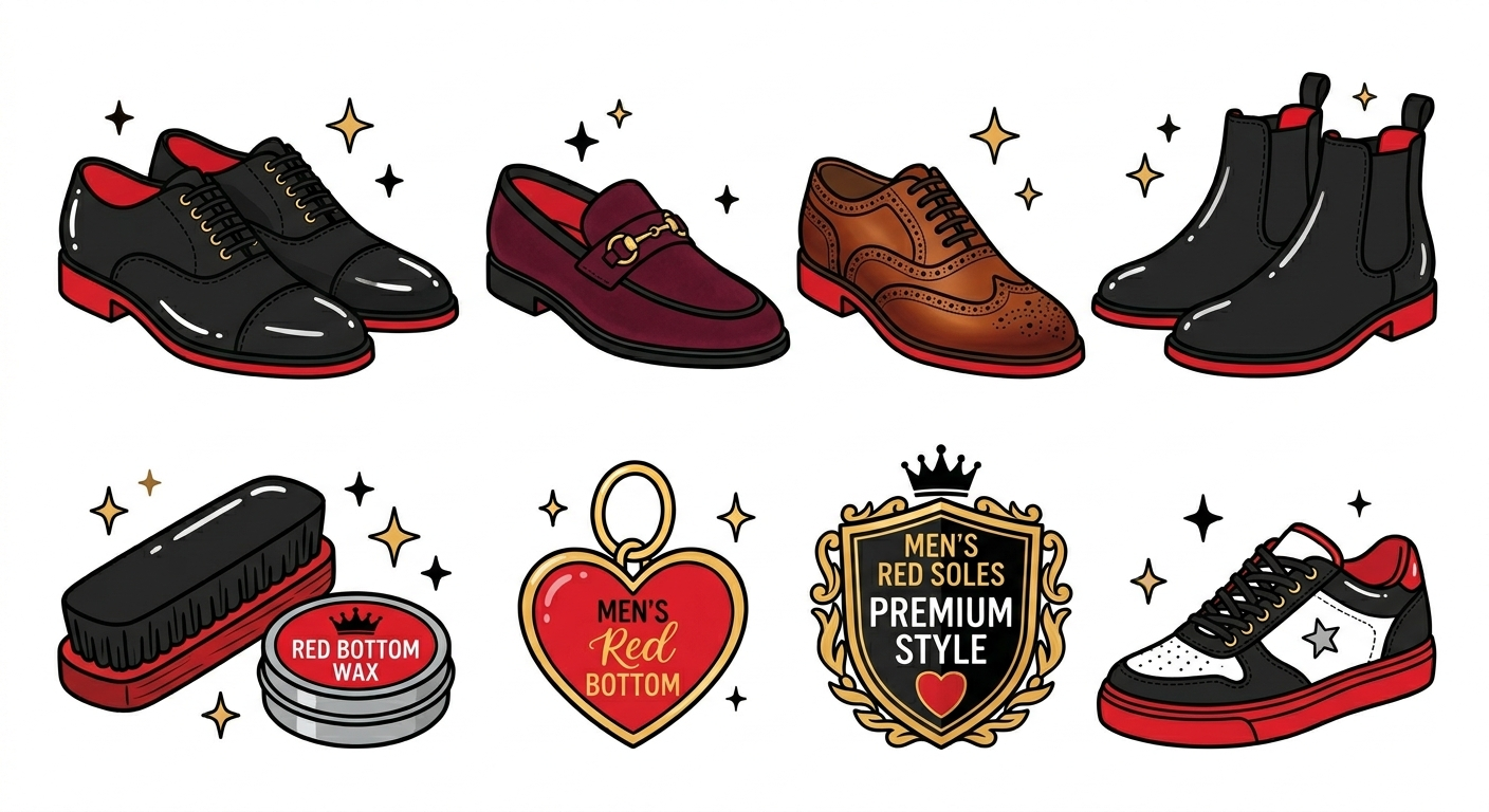 Men Red Bottom Shoes